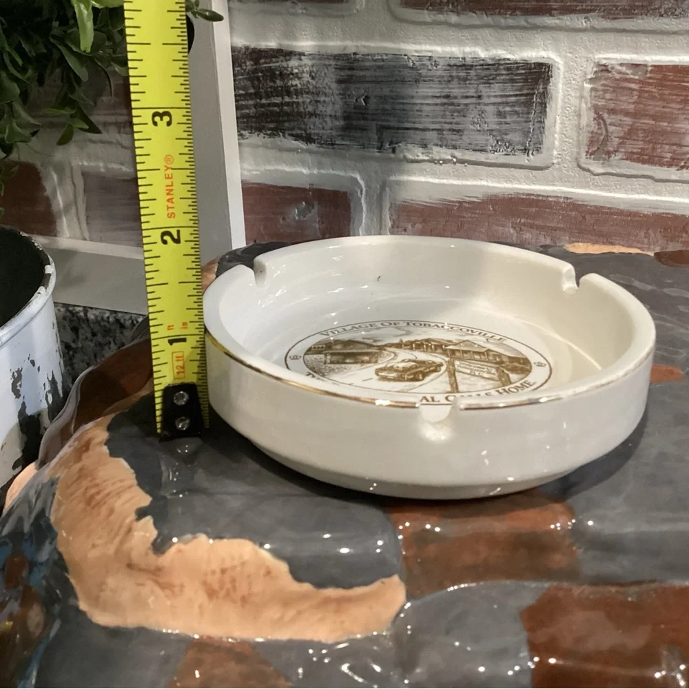 Vintage - Ceramic Crafted Ashtray - Village of Tobaccoville - Doral Home Base